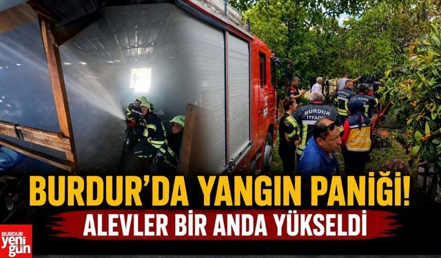 Burdur’da Ekmek Evinde Yangın Paniği! İtfaiye Alevleri Büyümeden Söndürdü