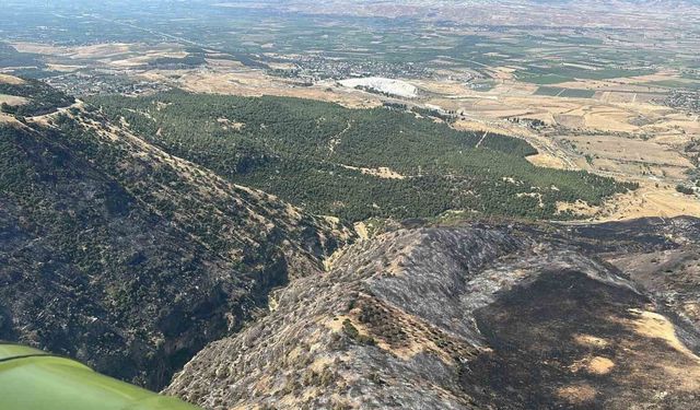 Denizli'de korkutan yangın kontrol altına alındı