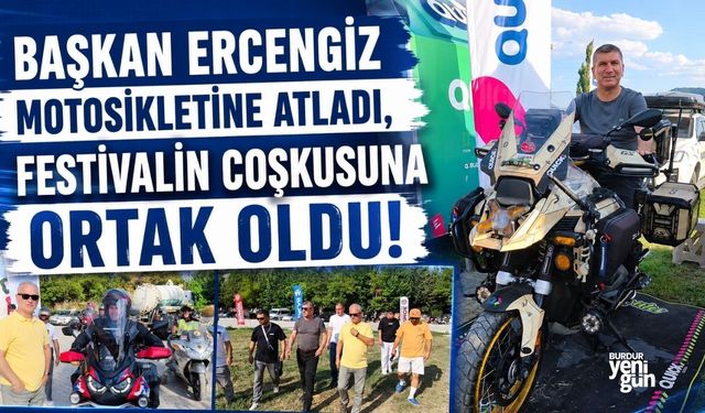 Başkan Ercengiz, Motorsikletiyle Şenliğe Katıldı