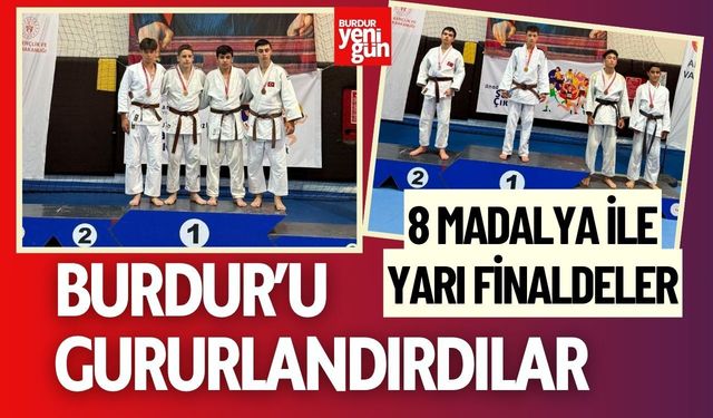 Burdurlu Judocular 8 Madalya ile Yarı Finale Yükseldi
