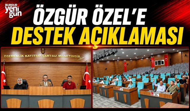 Özgür Özel'e Destek Açıklaması