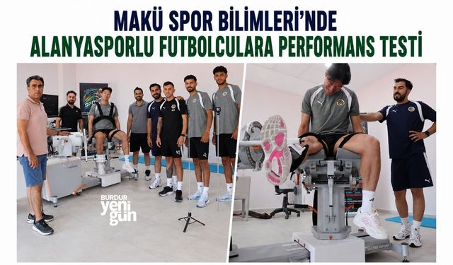 MAKÜ Spor Bilimleri’nde Alanyasporlu futbolculara performans testi
