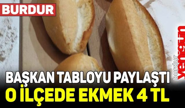 Başkan gelir gider tablosunu paylaştı: İlçede ekmek 4 lira