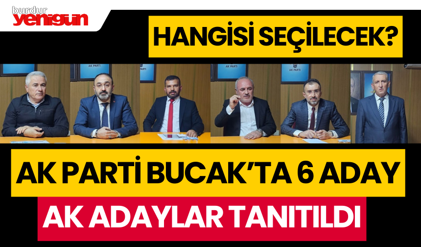 Bucak'ta Ak adaylar tanıtıldı