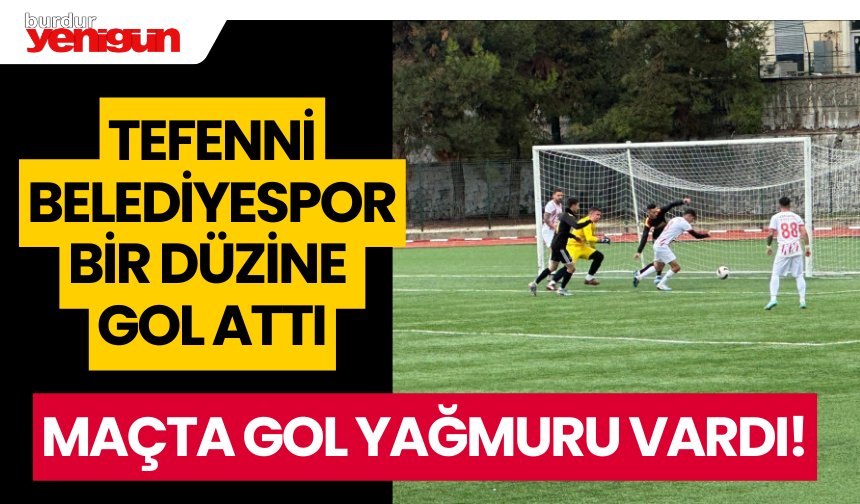 Tefenni Belediyespor, rakibine bir düzine gol attı