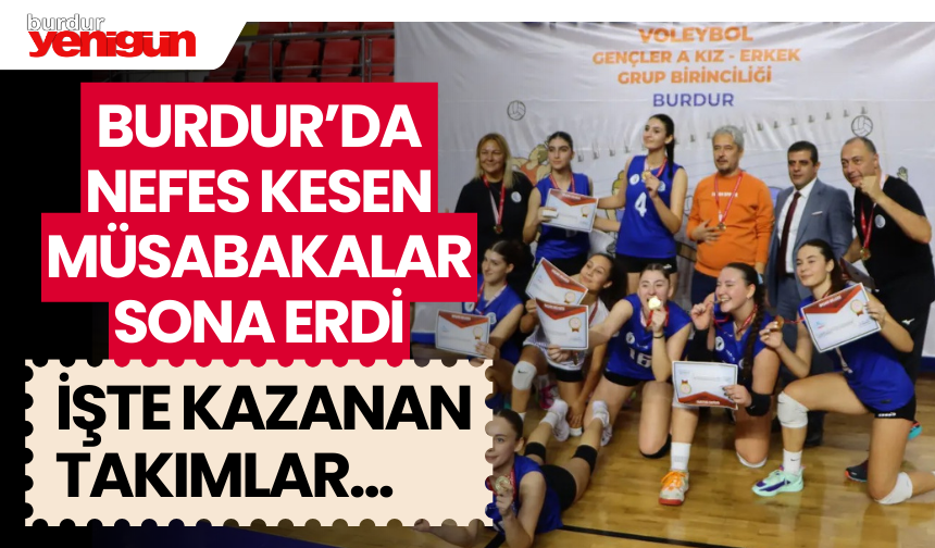 Burdur'da Nefes Kesen Müsabakalar Sona Erdi