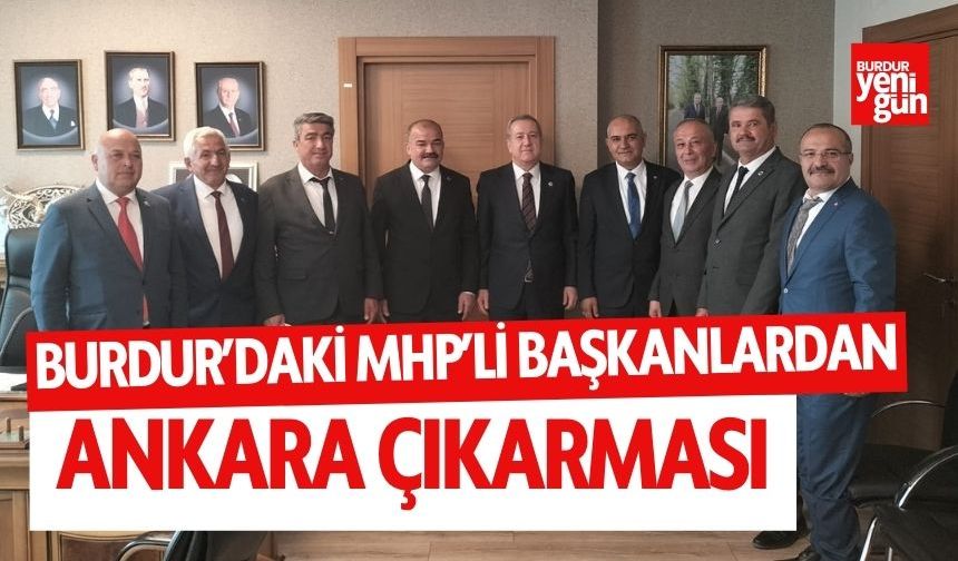 Burdur'daki MHP'li belediye başkanlarından Ankara çıkarması