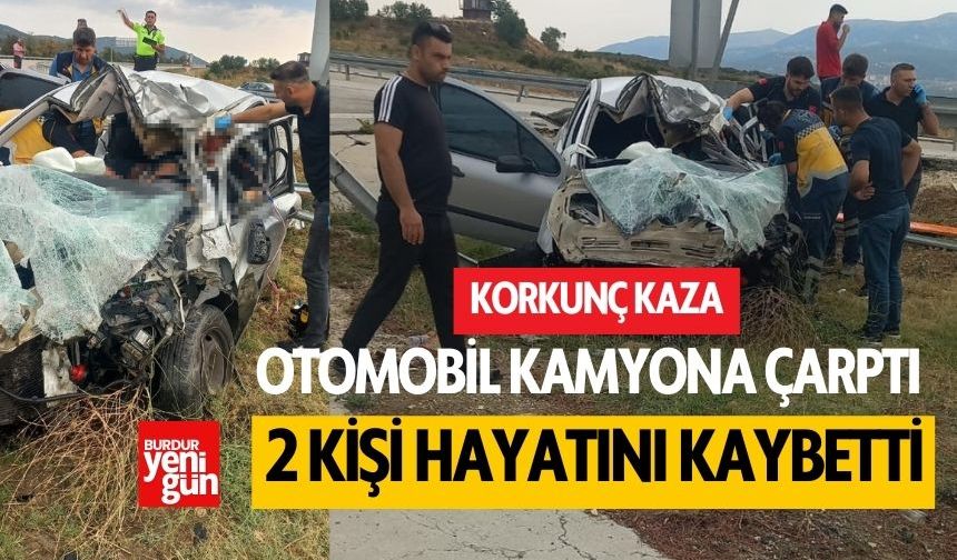 Korkunç kazada 2 kişi hayatını kaybetti
