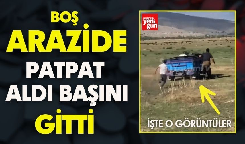 Boş Arazide Patpat Aldı Başını Gitti