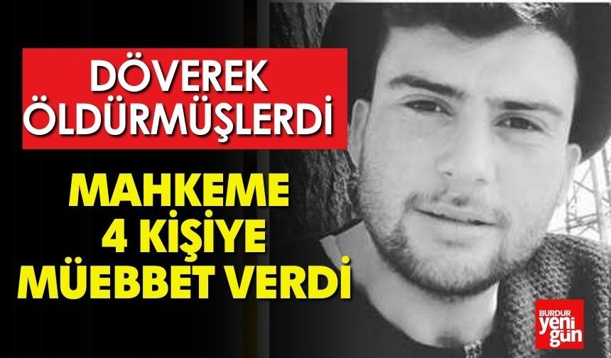 Mahkeme 4 Kişiye Müebbet Verdi