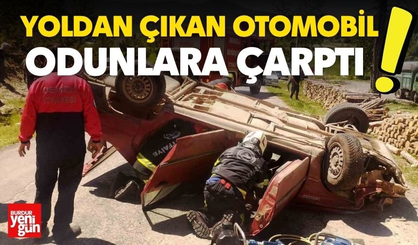 Takla Atan Otomobilden Yaralı Çıkarıldı
