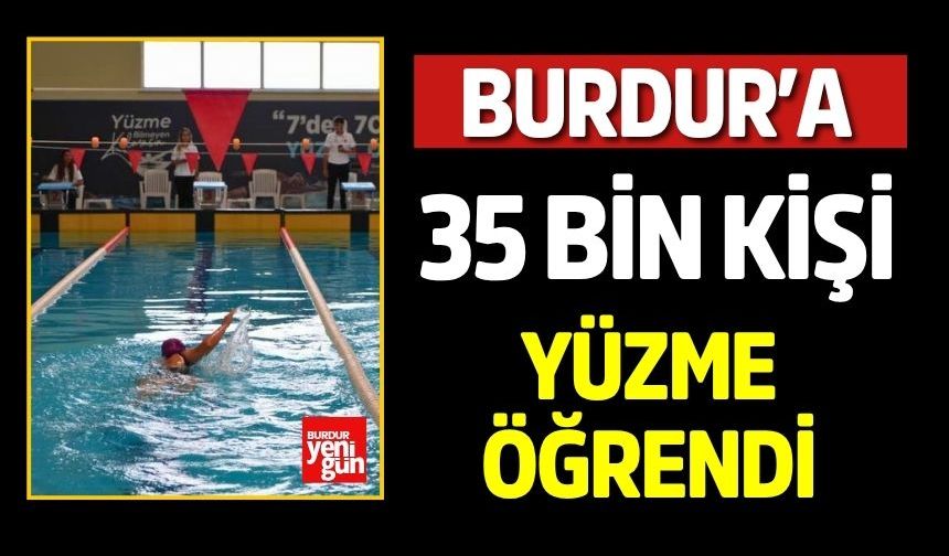 Burdur’da 35 Bin Kişi Yüzme Öğrendi