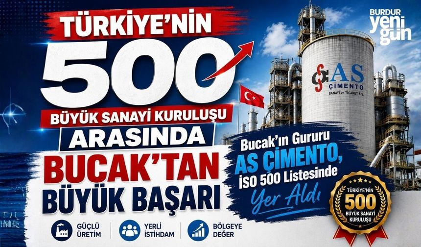 TÜRKİYE’NİN 500 BÜYÜK SANAYİ KURULUŞU ARASINDA BUCAK’TAN BÜYÜK BAŞARI