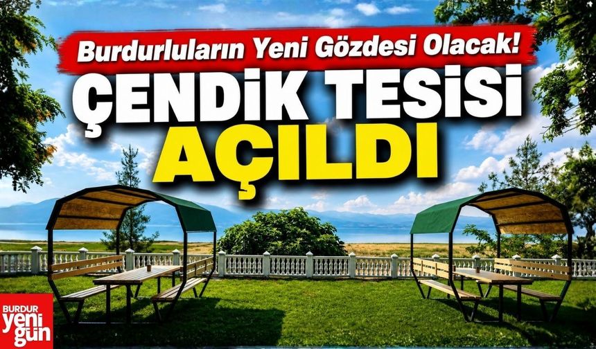 Burdur’da Göl Manzaralı Yeni Sosyal Alan Hizmete Açıldı