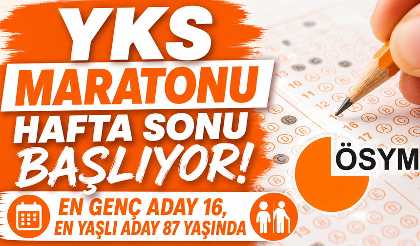YKS maratonu hafta sonu başlıyor! En genç aday 16, en yaşlı aday 87 yaşında