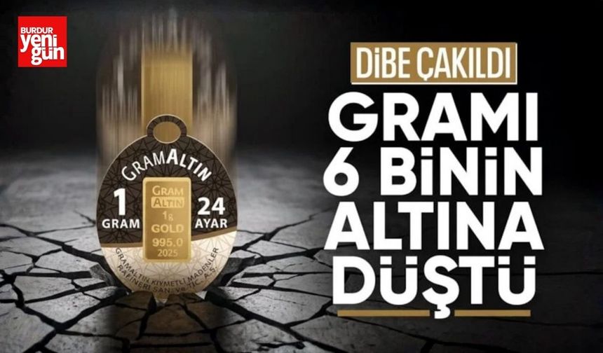 Altında düşüş derinleşiyor: Gram altın 6 bin liranın altına geriledi