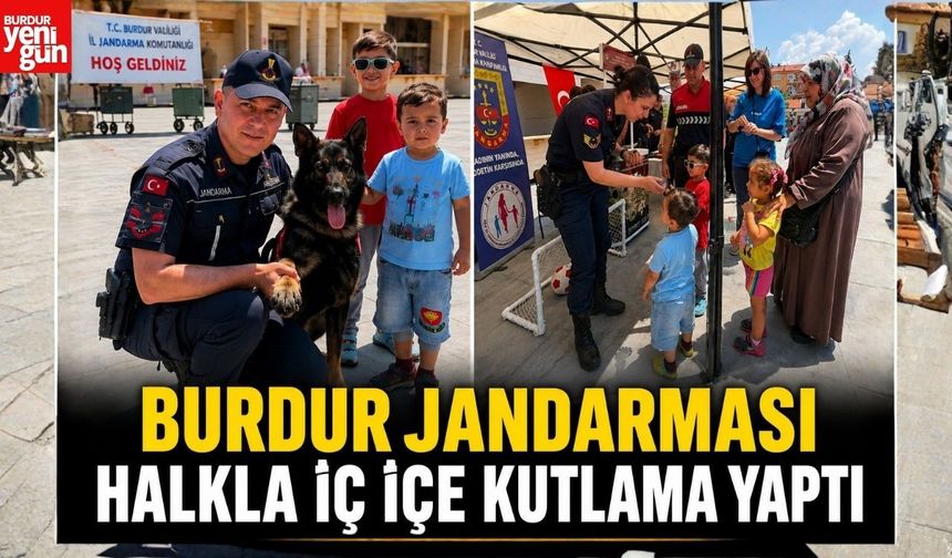 Burdur Jandarması Halkla İç İçe Kutlama Yaptı