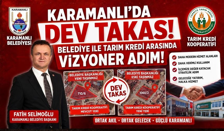 KARAMANLI'DA DEV TAKAS: BELEDİYE İLE TARIM KREDİ ARASINDA VİZYONER ADIM!