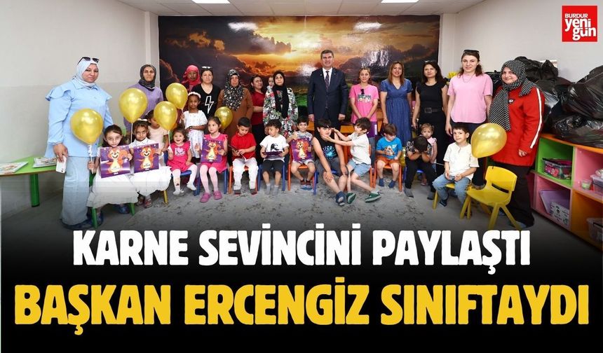 Başkan Ercengiz, Öğrencilerin Karne Sevincine Ortak Oldu