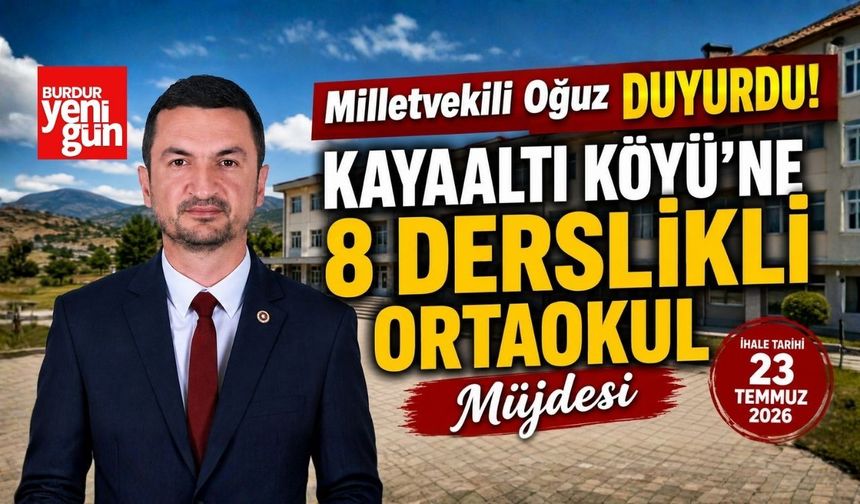Kayaaltı Köyü'ne 8 Derslikli Ortaokul Müjdesi