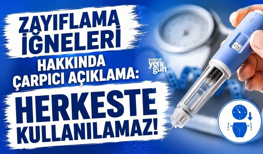 Zayıflama iğneleri hakkında çarpıcı açıklama: Herkeste kullanılamaz!