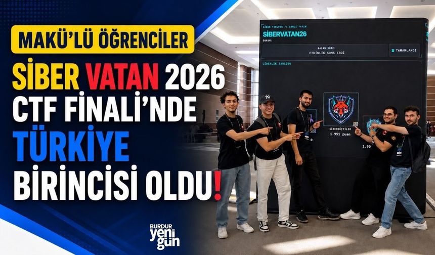 MAKÜ’lü Öğrenciler Siber Vatan 2026 CTF Finali’nde Türkiye Şampiyonu Oldu