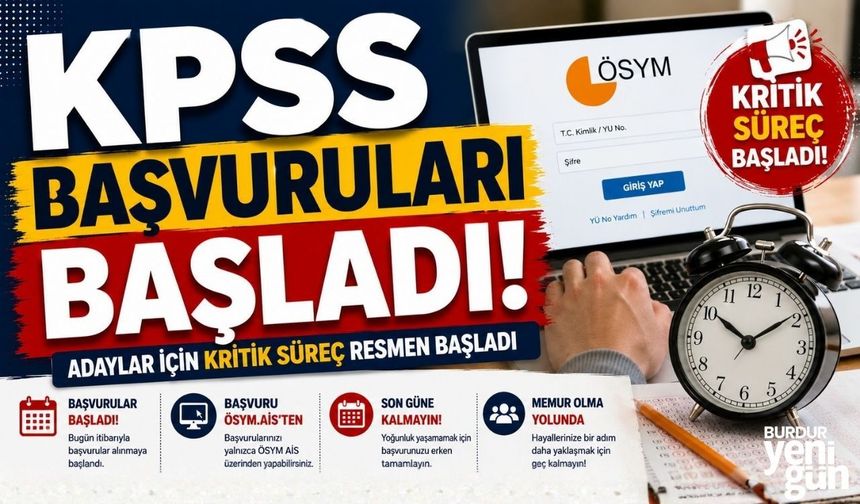 KPSS'de Başvuru Heyecanı! Bugün İlk Gün