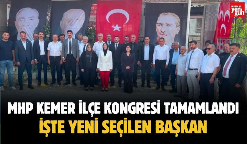 MHP Kemer İlçe Kongresi Tamamlandı: İşte Yeni Seçilen Başkan