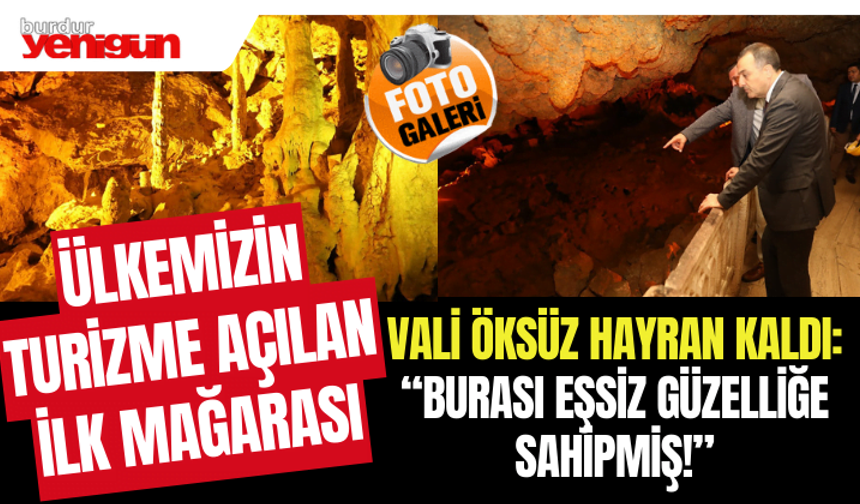 Ülkemizin Turizme açılan ilk mağarası İnsuyu Mağarası